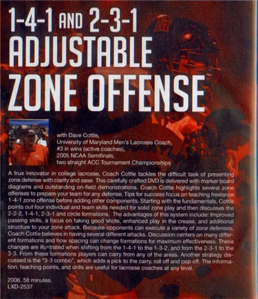 (Rental)-1-4-1 and 2-3-1 Adjustable Zone Offense Dave Cottle